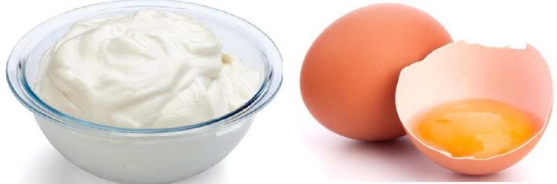 huevo y yogur natural como remedio para combatir la flacidez